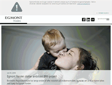 Tablet Screenshot of egmontfonden.dk